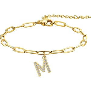 image:imageCicy Bell Ankle Bracelets for Women 18K Gold Layered Anklets Non TarnishStyle BInitial M Gold