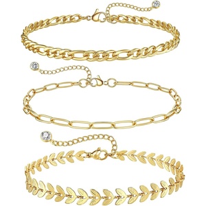 image:imageCicy Bell Ankle Bracelets for Women 18K Gold Layered Anklets Non TarnishStyle CGold E