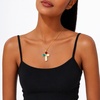 image:imageCicy Bell Cross Necklace for Women 18K Gold Plated Enamel Christian PendantGoldD