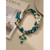 image:imageCicy Bell Cross Necklace for Women 18K Gold Plated Enamel Christian PendantGoldE