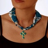 image:imageCicy Bell Cross Necklace for Women 18K Gold Plated Enamel Christian PendantGoldE