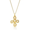 image:imageCicy Bell Cross Necklace for Women 18K Gold Plated Enamel Christian PendantGoldB