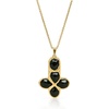 image:imageCicy Bell Cross Necklace for Women 18K Gold Plated Enamel Christian PendantGoldC