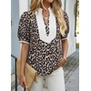 image:imageCicy Bell Womens Floral Puff Sleeve Tops Dressy Casual Boutique ShirtsLeopard