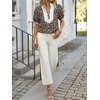 image:imageCicy Bell Womens Floral Puff Sleeve Tops Dressy Casual Boutique ShirtsLeopard