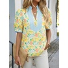 image:imageCicy Bell Womens Floral Puff Sleeve Tops Dressy Casual Boutique ShirtsYellow