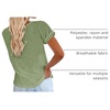 image:imageCicy Bell Womens Short Sleeve Tshirts Loose Casual Summer Basic Tees TopsArmy Green