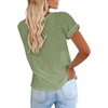 image:imageCicy Bell Womens Short Sleeve Tshirts Loose Casual Summer Basic Tees TopsArmy Green