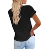 image:imageCicy Bell Womens Short Sleeve Tshirts Loose Casual Summer Basic Tees TopsBlack