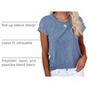 image:imageCicy Bell Womens Short Sleeve Tshirts Loose Casual Summer Basic Tees TopsBlue