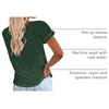 image:imageCicy Bell Womens Short Sleeve Tshirts Loose Casual Summer Basic Tees TopsDark Green