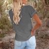 image:imageCicy Bell Womens Short Sleeve Tshirts Loose Casual Summer Basic Tees TopsDark Grey