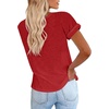 image:imageCicy Bell Womens Short Sleeve Tshirts Loose Casual Summer Basic Tees TopsDark Red