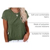image:imageCicy Bell Womens Short Sleeve Tshirts Loose Casual Summer Basic Tees TopsGreen