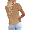 image:imageCicy Bell Womens Short Sleeve Tshirts Loose Casual Summer Basic Tees TopsKhaki