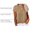 image:imageCicy Bell Womens Short Sleeve Tshirts Loose Casual Summer Basic Tees TopsKhaki