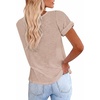 image:imageCicy Bell Womens Short Sleeve Tshirts Loose Casual Summer Basic Tees TopsLight Brown
