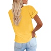 image:imageCicy Bell Womens Short Sleeve Tshirts Loose Casual Summer Basic Tees TopsPastel Yellow