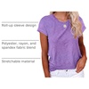 image:imageCicy Bell Womens Short Sleeve Tshirts Loose Casual Summer Basic Tees TopsPurple