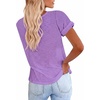 image:imageCicy Bell Womens Short Sleeve Tshirts Loose Casual Summer Basic Tees TopsPurple