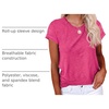 image:imageCicy Bell Womens Short Sleeve Tshirts Loose Casual Summer Basic Tees TopsRose Red