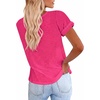 image:imageCicy Bell Womens Short Sleeve Tshirts Loose Casual Summer Basic Tees TopsRose Red