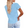 image:imageCicy Bell Womens Short Sleeve Tshirts Loose Casual Summer Basic Tees TopsSky Blue