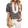 image:imageCicy Bell Womens Floral Puff Sleeve Tops Dressy Casual Boutique ShirtsLeopard