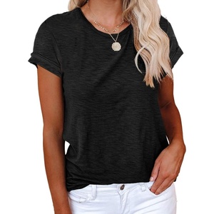 image:imageCicy Bell Womens Short Sleeve Tshirts Loose Casual Summer Basic Tees TopsBlack