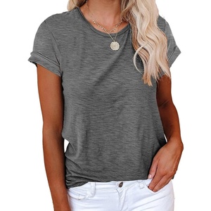 image:imageCicy Bell Womens Short Sleeve Tshirts Loose Casual Summer Basic Tees TopsDark Grey