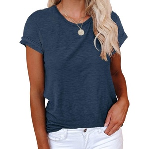image:imageCicy Bell Womens Short Sleeve Tshirts Loose Casual Summer Basic Tees TopsNavy