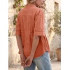 image:imageCicy Bell Womens Peplum Button Down Blouse Summer Vneck Flowy Babydoll TopsCaramel