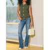 image:imageCicy Bell Womens Cropped Sweater Vests Sleeveless Button Up Knit Tank TopsArmy Green