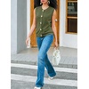 image:imageCicy Bell Womens Cropped Sweater Vests Sleeveless Button Up Knit Tank TopsArmy Green
