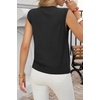 image:imageCicy Bell Womens Cropped Sweater Vests Sleeveless Button Up Knit Tank TopsBlack