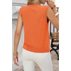 image:imageCicy Bell Womens Cropped Sweater Vests Sleeveless Button Up Knit Tank TopsOrange