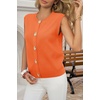 image:imageCicy Bell Womens Cropped Sweater Vests Sleeveless Button Up Knit Tank TopsOrange