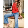 image:imageCicy Bell Womens Cropped Sweater Vests Sleeveless Button Up Knit Tank TopsRed