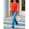 image:imageCicy Bell Womens Cropped Sweater Vests Sleeveless Button Up Knit Tank TopsRed