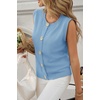 image:imageCicy Bell Womens Cropped Sweater Vests Sleeveless Button Up Knit Tank TopsSky Blue