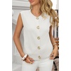 image:imageCicy Bell Womens Cropped Sweater Vests Sleeveless Button Up Knit Tank TopsWhite