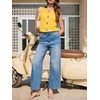 image:imageCicy Bell Womens Cropped Sweater Vests Sleeveless Button Up Knit Tank TopsYellow