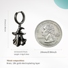 image:imageCicy Bell Halloween Ghost Earrings for Women 18K Gold Plated Dangle EarringBlack