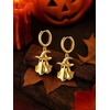 image:imageCicy Bell Halloween Ghost Earrings for Women 18K Gold Plated Dangle EarringGold