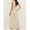 image:imageCicy Bell Womens Vest Sets Button Crop Blazer Vest and Wide Leg Pant SuitsBeige