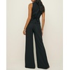image:imageCicy Bell Womens Vest Sets Button Crop Blazer Vest and Wide Leg Pant SuitsBlack