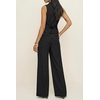 image:imageCicy Bell Womens Vest Sets Button Crop Blazer Vest and Wide Leg Pant SuitsCute Black