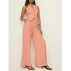 image:imageCicy Bell Womens Vest Sets Button Crop Blazer Vest and Wide Leg Pant SuitsPink