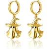 image:imageCicy Bell Halloween Ghost Earrings for Women 18K Gold Plated Dangle EarringGold
