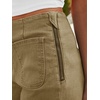 image:imageCicy Bell Womens Cropped High Waisted Jeans Baggy Ruffle Wide Leg CaprisArmy Green